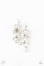 Load image into Gallery viewer, Ageless Applique - White - Paparazzi - Earrings

