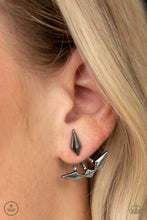 Load image into Gallery viewer, Metal Origami - Black - Paparazzi - Earrings

