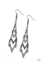 Load image into Gallery viewer, Electric Shimmer - Black - Paparazzi - Earrings
