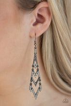 Load image into Gallery viewer, Electric Shimmer - Black - Paparazzi - Earrings
