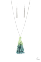 Load image into Gallery viewer, Totally Tasseled - Green - Paparazzi - Necklace
