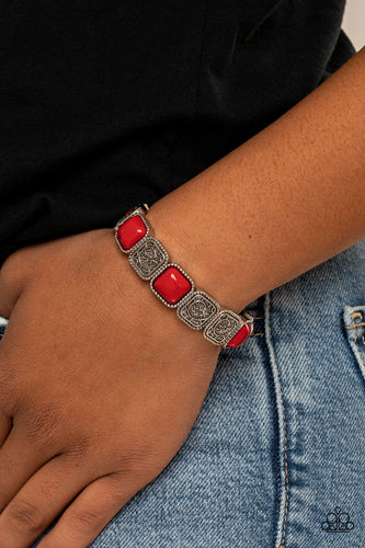 Trendy Tease - Red - Paparazzi - Bracelet