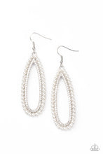 Load image into Gallery viewer, Glamorously Glowing - White - Paparazzi - Earrings
