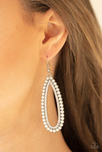 Load image into Gallery viewer, Glamorously Glowing - White - Paparazzi - Earrings
