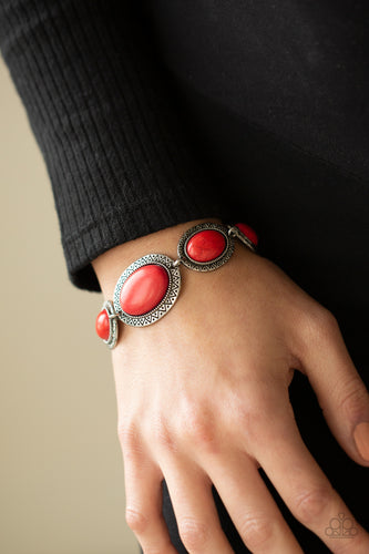 MESA Time Zone - Red - Paparazzi - Bracelet