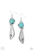 Load image into Gallery viewer, Going-Green Goddess - Blue - Paparazzi - Earrings
