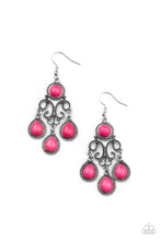 Load image into Gallery viewer, Canyon Chandelier - Pink - Paparazzi - Earrings
