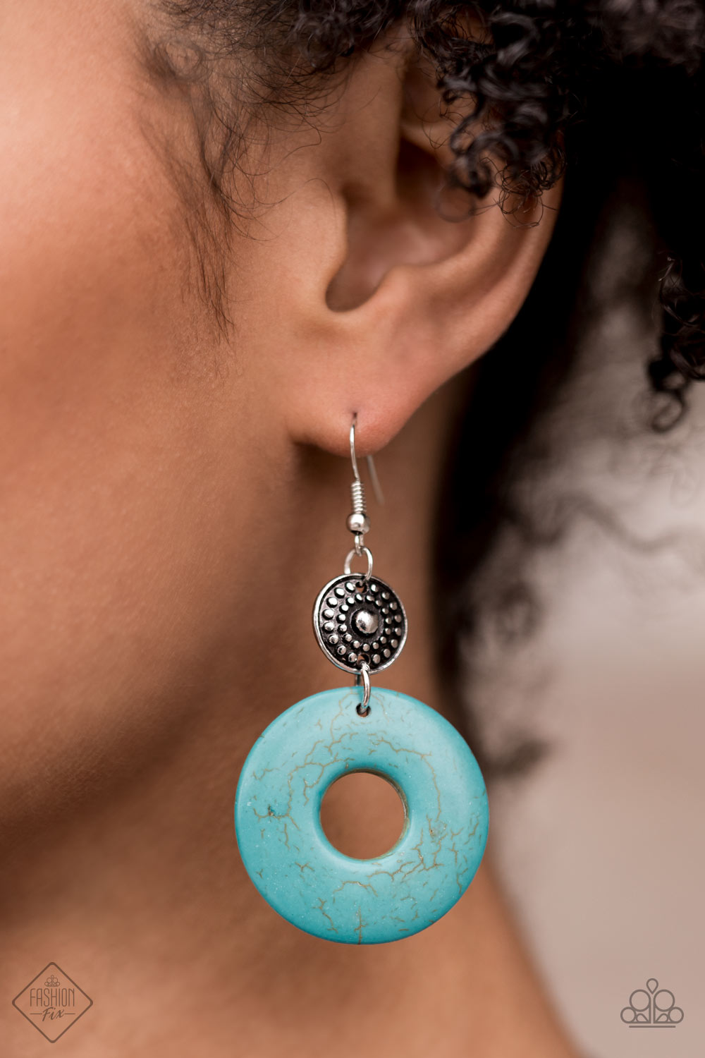 Earthy Epicenter - Blue - Paparazzi - Earrings