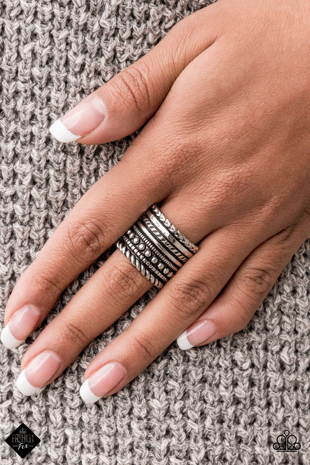Stacked Odds - Silver - Paparazzi - Ring